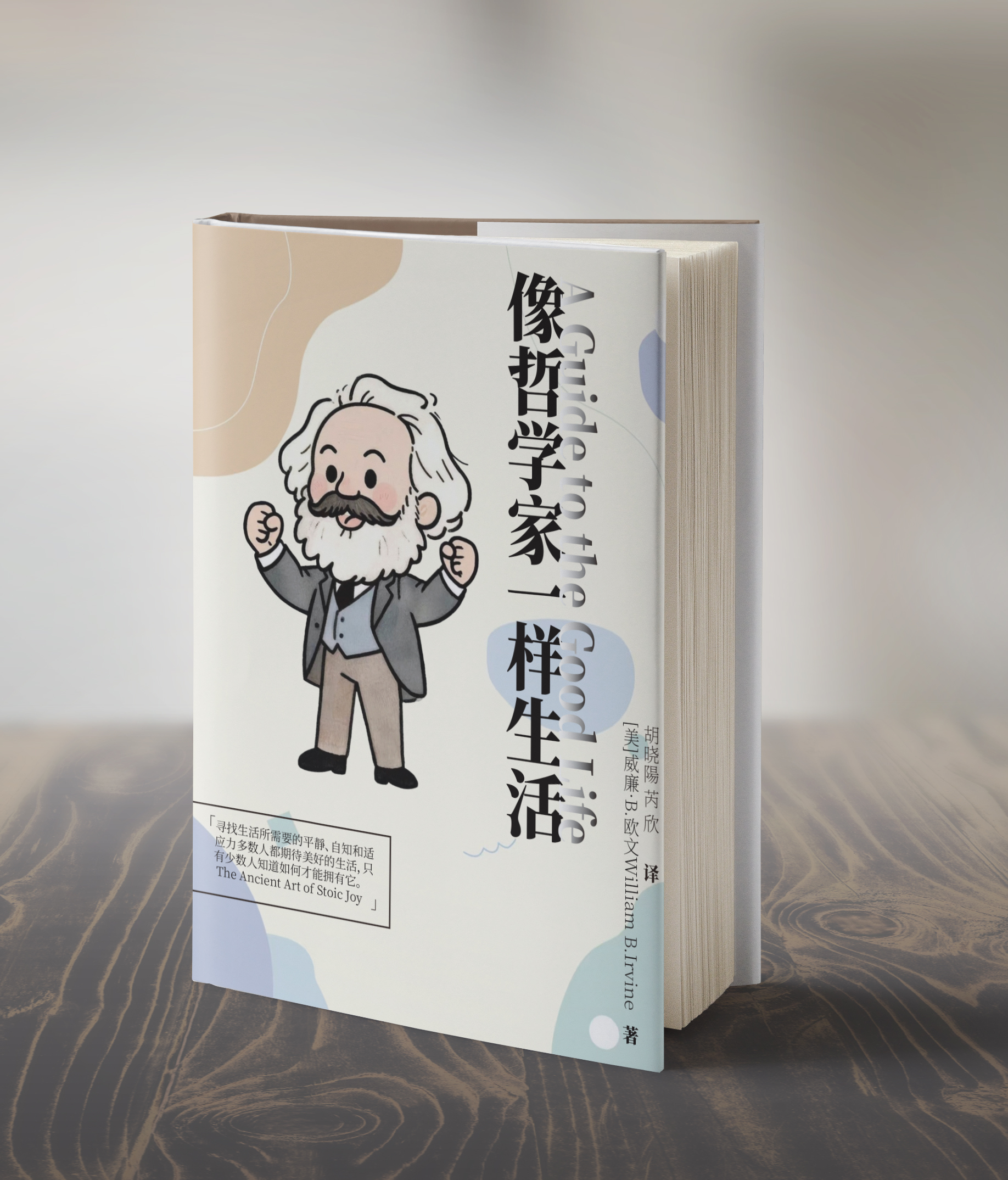 像哲学家一样生活 书籍装帧 治愈插画版